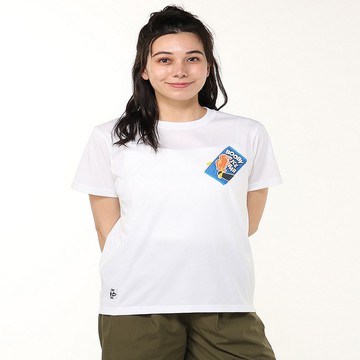 CHUMS 女款 Have A Sweet Day!! Dry T-Shirt短袖上衣 白色_CH112536W001