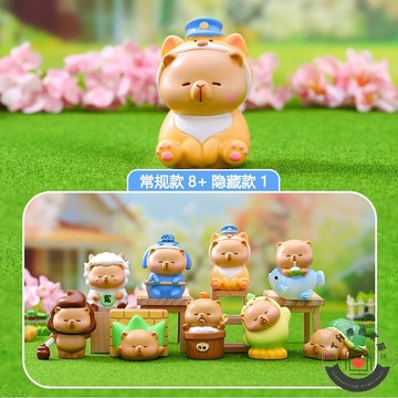 【24H出貨🔥多件折扣💖】卡皮巴拉 盒玩 水豚君 擺件 水豚 盲抽盒玩 有梗豚豚崽 辦公室小物 盲盒 療癒小物