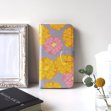 【手帳型手機殼】萬壽菊