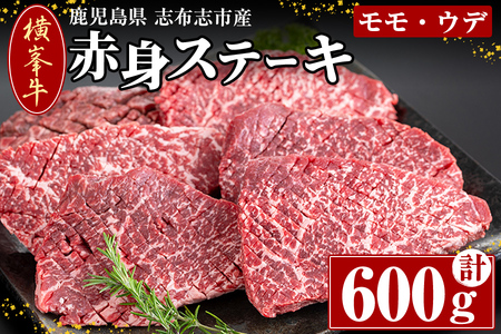 鹿児島県志布志市産(国産交雑種) 横峯牛の赤身ステーキ(600g・6～8枚入り) b0-164