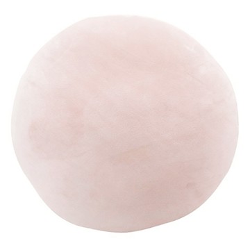 圓形麻糬抱枕 - 淺粉色 細密絨面材質 羽絲棉填充  40 x 40 x 2cm