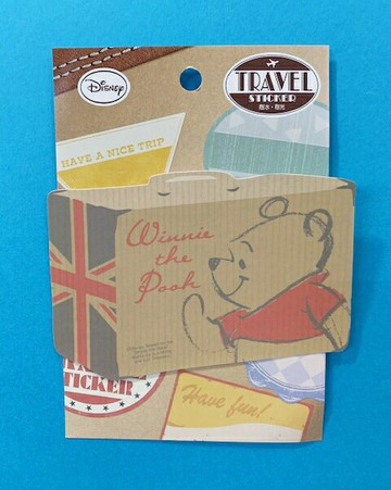 【震撼精品百貨】Winnie the Pooh 小熊維尼 行李箱貼紙 行李箱#34610 震撼日式精品百貨