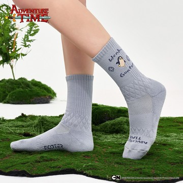 【FOOTER除臭襪】探險活寶-阿鵝襪(AT10-灰色)