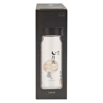 LocknLock 樂扣樂扣 中國風玻璃水杯 LLG683BLK  黑色 + 透明  530ml  1個