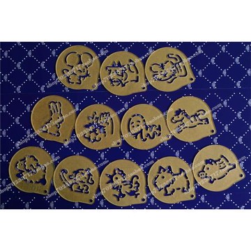 10寸/十二生肖/糖霜模/亞克力糖粉篩/雕花噴花模/透明模/噴畫彩繪