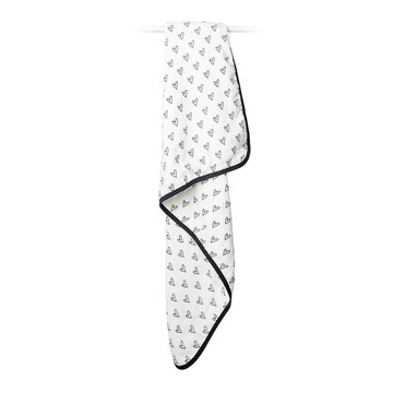 加拿大 lulujo - 加拿大lulujo竹纖維千層紗透氣四季毯-小愛心