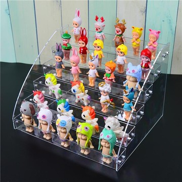 飾品手辦置物架獨角獸擺放透明模型盒盲展示架網紅收納柜小型新款