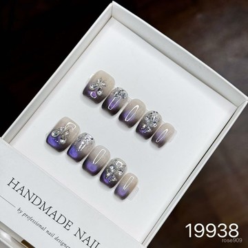 ➕純色美美噠💯恩朵手工穿戴甲美甲貼穿戴甲美甲假指甲純色穿戴甲 2SI3