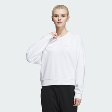 【adidas 愛迪達】 長袖上衣 大學T 女 IP7090