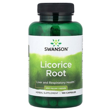 Swanson Vitamins, 歐亞甘草根，450 微克，100 粒膠囊