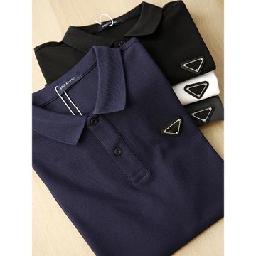 ODM公司單！精紗珠地棉涼感科技面料夏季純色商務短袖polo衫男T恤