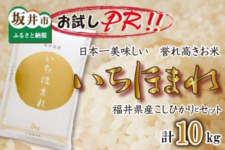 福井県産 いちほまれ ＆ コシヒカリ 計10kg