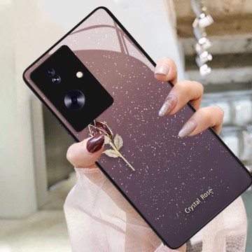 適用OPPOA2 5G手機殼PJB110專用A2新款玻璃郁金香超薄套可愛全包中國紅網紅超火時尚高顏值鋼化膜男士機殼