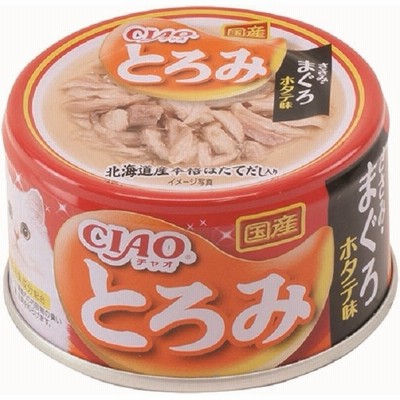 いなば　ＣＩＡＯとろみ　ささみ・まぐろ　ホタテ味　80ｇ×★24個★【ケース販売・目隠し梱包不可】　A-41