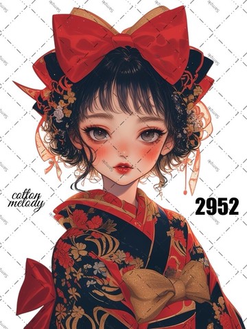 original sticker no.2952 人物貼紙 原創貼紙 原創人物貼紙 裝飾貼紙 cotton melody