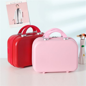 手提行李箱16寸化妝包14寸輕便密碼皮箱可愛小型短途旅行收納箱子