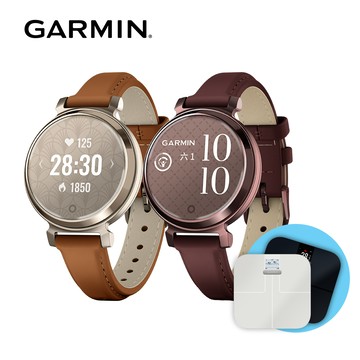 GARMIN Lily 2 皮革錶帶款+ 體脂計組