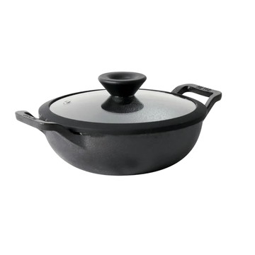 MEYER 鑄鐵鍋 雙耳小炒鍋 20cm (IH/電磁爐/烤箱可用)