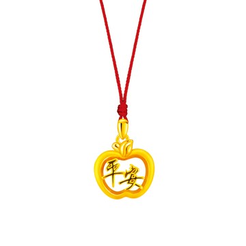 Jcode 大甲媽 蘋安硬金墜子 送項鍊