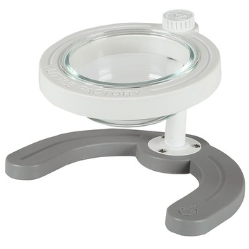 Little Factory 寵物玻璃碗  1個  白色