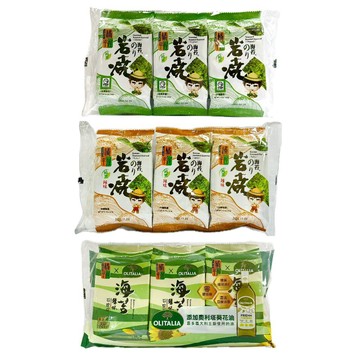 『滿額贈好禮』橘平屋海苔3入/袋（岩燒/辣味/韓式）（賣場滿$150出貨）