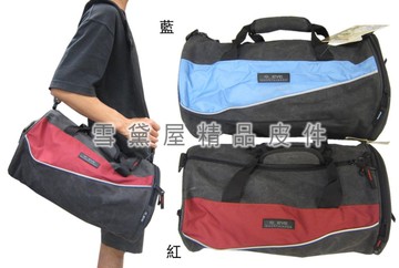 ~雪黛屋~EYE 圓筒袋中容量運動袋手提可肩背可斜側背超輕防水帆布防水附護肩活動型長背帶HEYE265
