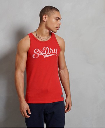 Superdry Men's Men's Collegiate Graphic Vest Red / Drop Kick Red - Size: L