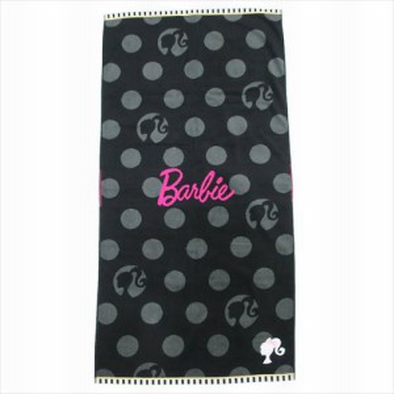 Barbie バービー人形 バスタオル ジャガードビッグタオル シルエットロゴ キャラクター グッズ 通販 Lineポイント最大1 0 Get Lineショッピング