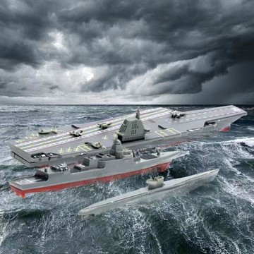 福建艦航空母艦遼寧艦4D拼裝軍艦玩具055大驅逐艦模型巡洋核潛艇