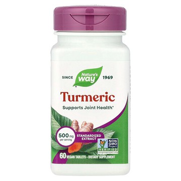 Nature's Way, 姜黃，500 毫克，60 片全素片