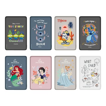 Disney 經典角色系列 20W PD超薄磁吸無線快充行動電源 5000mAh