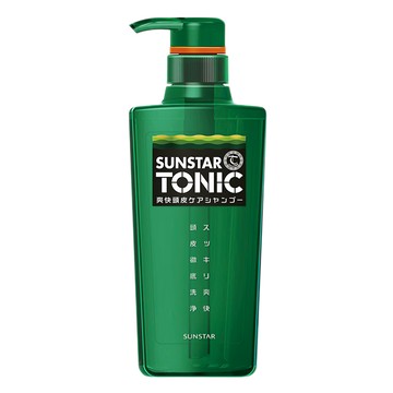 SUNSTAR 三詩達 TONIC 頭皮洗髮精 綠色清爽 480ml  1瓶