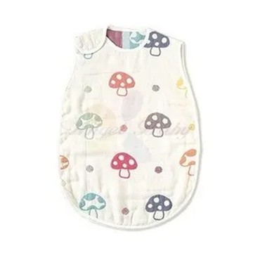 【安琪兒婦嬰百貨】日本Hoppetta 六層紗 蘑菇防踢被