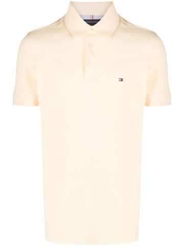 Tommy Hilfiger - logo-embroidered cotton polo shirt - men - Cotton/Elastane - M - Yellow