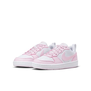 NIKE 休閒鞋 女鞋 大童 運動鞋 COURT BOROUGH LOW RECRAFT GS 白粉 DV5456-105