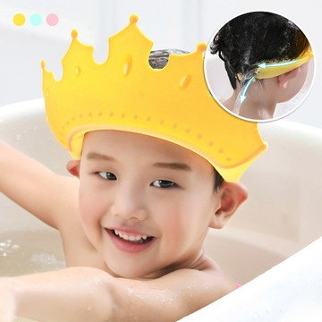 寶寶洗頭帽 【D224】 護耳護眼 安全材質 兒童浴帽 嬰兒洗頭帽 洗髮帽 沐浴帽 防水洗頭帽 衛浴 浴帽 皇冠 洗頭 衛浴用品 居家用品 生活用品