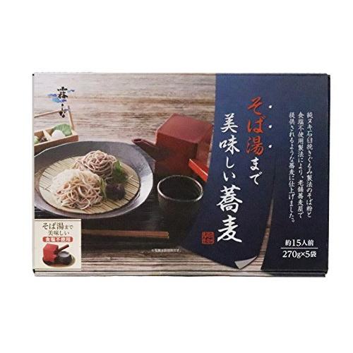 はくばく 霧しな そば湯まで美味しい蕎麦セット 270g×5袋