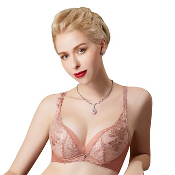 【思薇爾】琉金花宴系列B-E罩軟鋼圈蕾絲集中包覆女內衣(莫蒂膚)