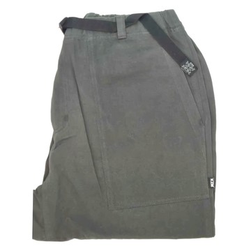 KZM J28 可調休閒褲  斜紋布面料 100%純棉  XL  碳灰