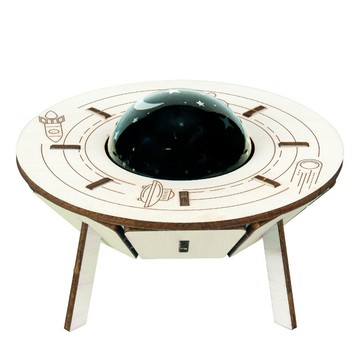 「雙成教具」科学实验diy智能语音声控飞船星空灯儿童手工科技小制作发明套装