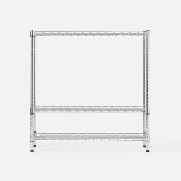 特力屋鍍鉻凹網三層架寬90*深30*高90公分