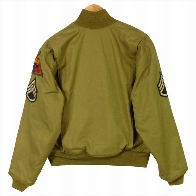 ホールセール S M WHOLESALE 55-J-133 フライト タンカース ジャケット カーキ(オリーブグリーン)系 38 【中古】 |  LINEブランドカタログ