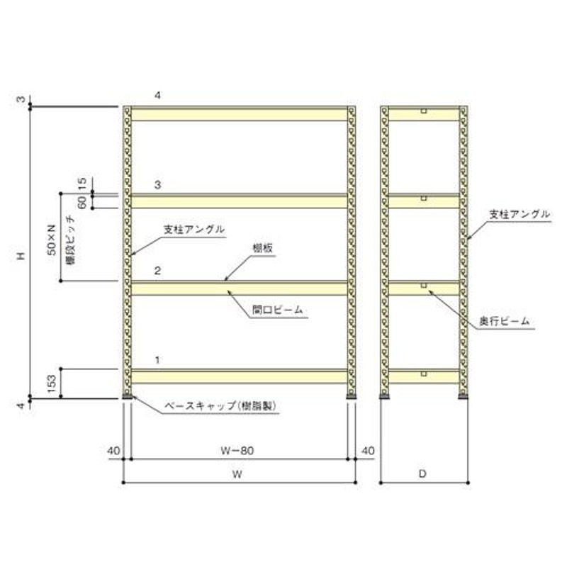 スチールラック スチール棚 業務用 収納 ボードラック 幅180×奥行90×高