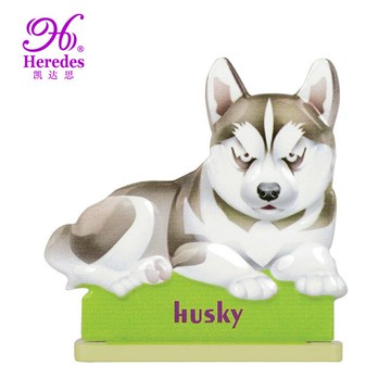 廠家鋅合金哈士奇犬擺件寵物狗迷你立體桌面裝飾品狗狗模型工藝品【益三和】可開發票