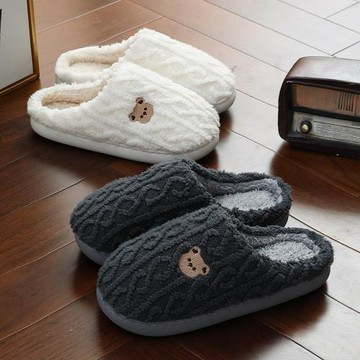 棉拖鞋女秋冬季新款室內家用防滑拖鞋男冬天加絨保暖家居毛絨棉拖