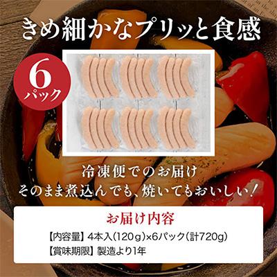 ふるさと納税 加西市 地鶏 丹波 黒どり ソーセージ 120g×6袋 丹波山本 11以降発送[No5698-1016]