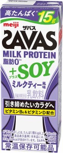 明治 ザバス ミルクプロテイン SOY ソイミルクティー風味 200ml紙パック×４８本入