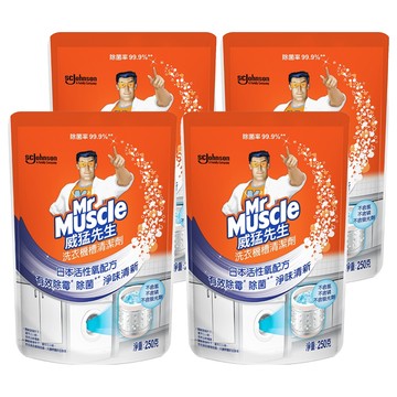 Mr Muscle 威猛先生 洗衣機槽清潔劑 高效殺菌 去除髒污 日本活性氧配方  250g  4包