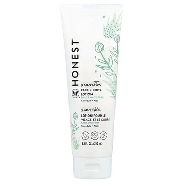 The Honest Company, 敏感，面霜 + 身體乳，無香，8.5 液量盎司（250 毫升）