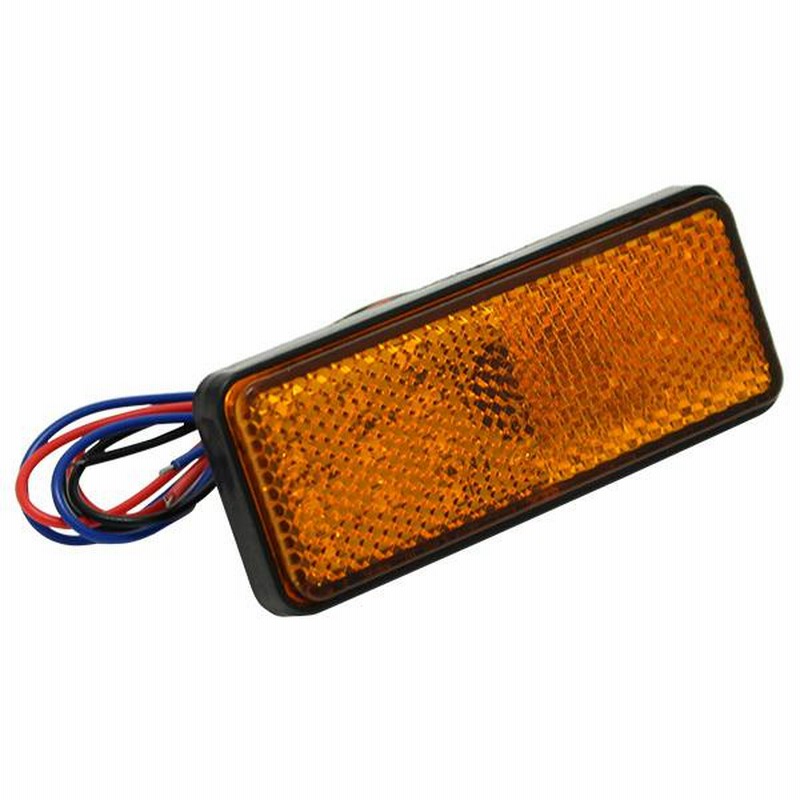 12V車 LED リフレクター オレンジ ライト 24連LED スモール